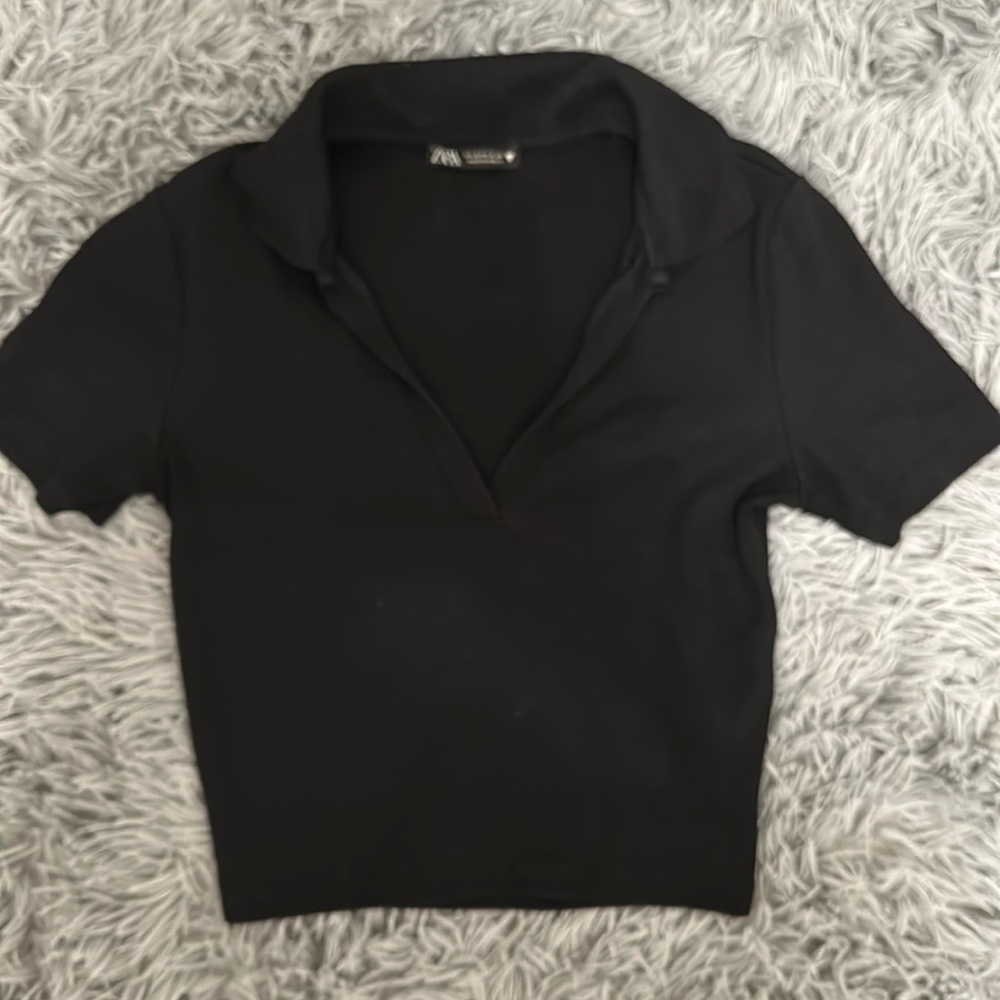 Black Zara Crop top